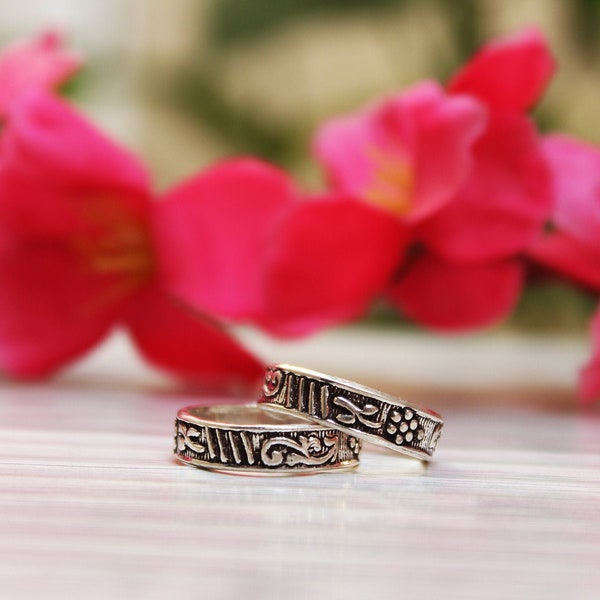 Adjustable 925 Sterling Silver Oxidised Toe Ring Traditional Toe Band Midi Toe Ring Cool Summer Toe Ring Indian Jewelry Filigree Toe Ring