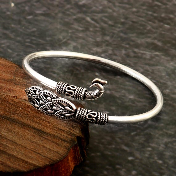 アクセサリー Touareg Silver Bangle indian jewelry Oxidized Silver Openable Bangle/indian Kada/ Silver Bracelet