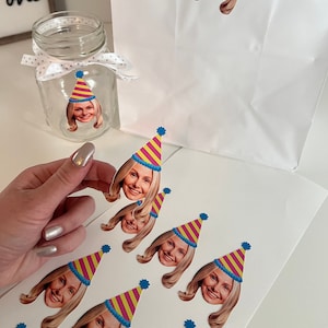 Custom Face Stickers: Waterproof Vinyl Party Decorations
