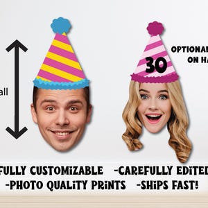 40 and Fabulous Custom Photo Banner - 20th 30th 40th 50th 60th Birthday banner, Personalized decor, Face Banner, Party backdrop