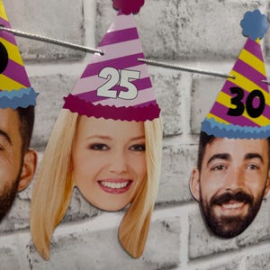 Custom Face Photo Birthday Banner: Personalized Party Decoration