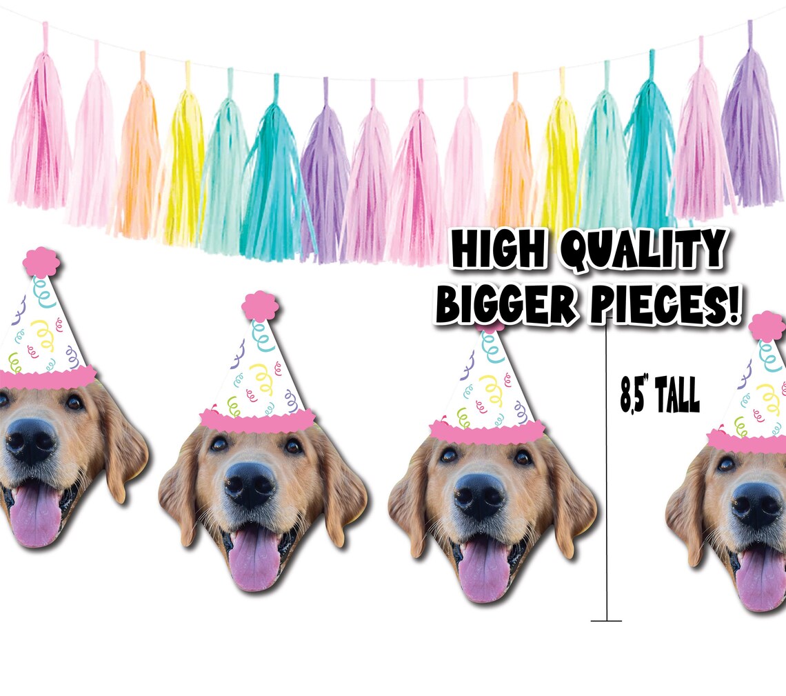 Personalized Dog Face Photo Banner.