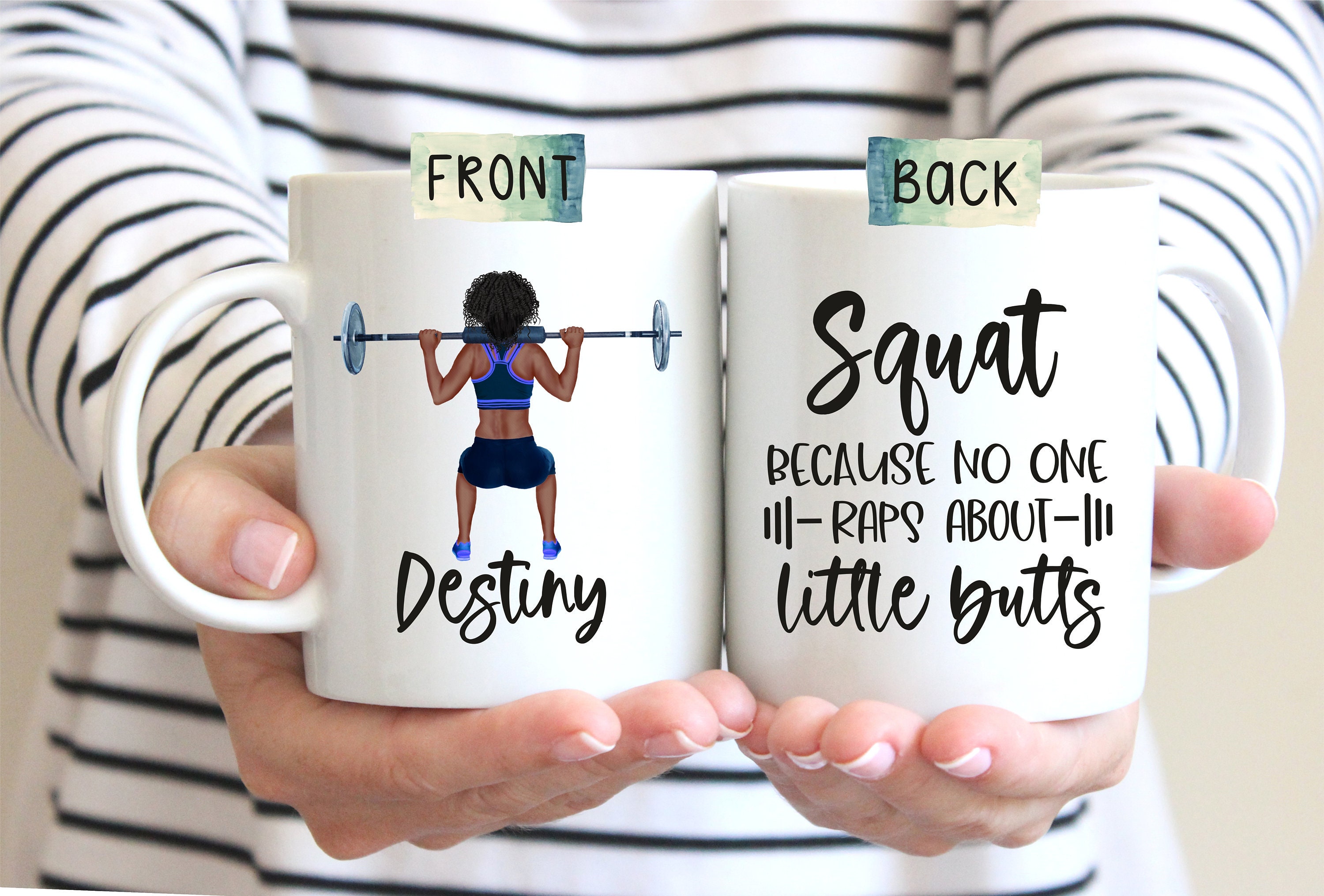 Squat Mug Fitness Mug Custom Gym Mug Workout Mug Etsy