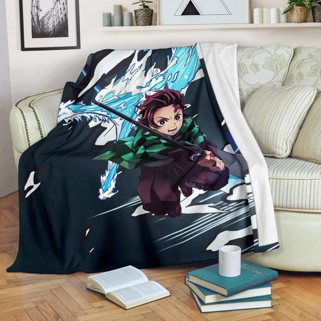 Demon Siayer Anime Tanjiro Water Dragon Power Sword Fighting Etsy