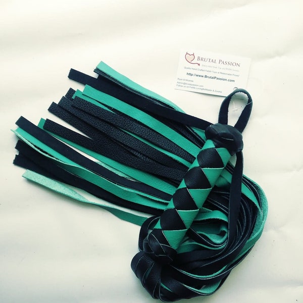 Blue Lagoon Leather Flogger BDSM