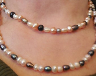 Chokers Pearl Double necklace