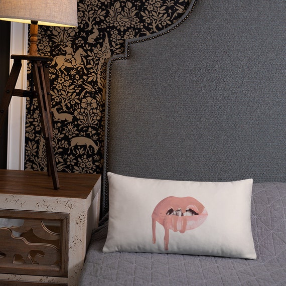 Kylie Jenner Lipkit Inspired Rectangle Pillow