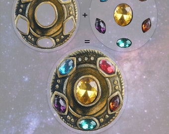 CLOSEOUT SALE - Infinity stone Assembly Sticker - Avengers Infinity war sticker - infinity stone collection sticker