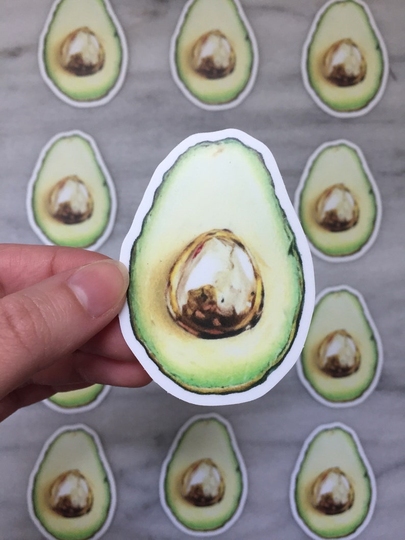 SALE Avocado Sticker WATERPROOF image 2