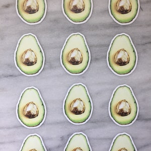 SALE Avocado Sticker WATERPROOF image 3