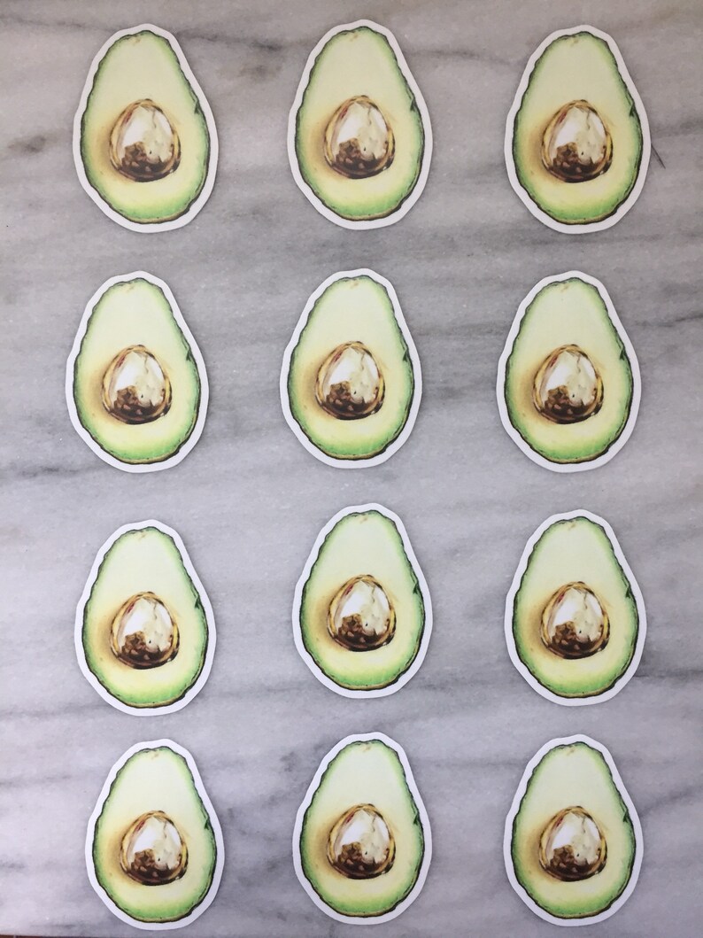 SALE Avocado Sticker WATERPROOF image 3