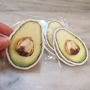 SALE Avocado Sticker WATERPROOF image 5