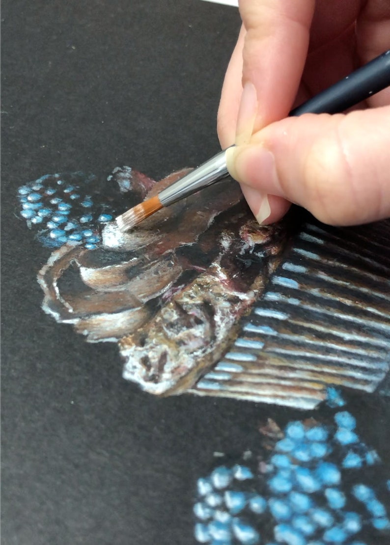 White Highlights Colored Pencil