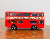 Vintage Gorgi Juniors quot Daimler Fleetline quot Double Decker Coca Cola Bus, 70 39 s , Britain, VG EXC, Coke Collectible, vintage diecast, Bonus Too