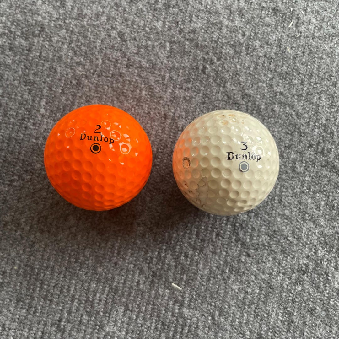 Vintage & Cool Pairing of Golf Balls Bel. From the 1980's, a