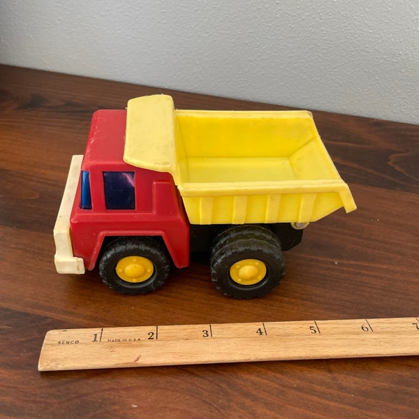 Vintage Joseph Intl. Toy Plastic Dump Truck, Hong Kong, pre-2000, 5.5", VG, Toy Truck, Vintage Toy, Push Pull Toy, Toy,