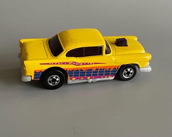 c1978 ('91 release) Hot Wheels '55 Chevy, EXCELLENT, Hot Ones series, vintage diecast car, Chevrolet Collectible