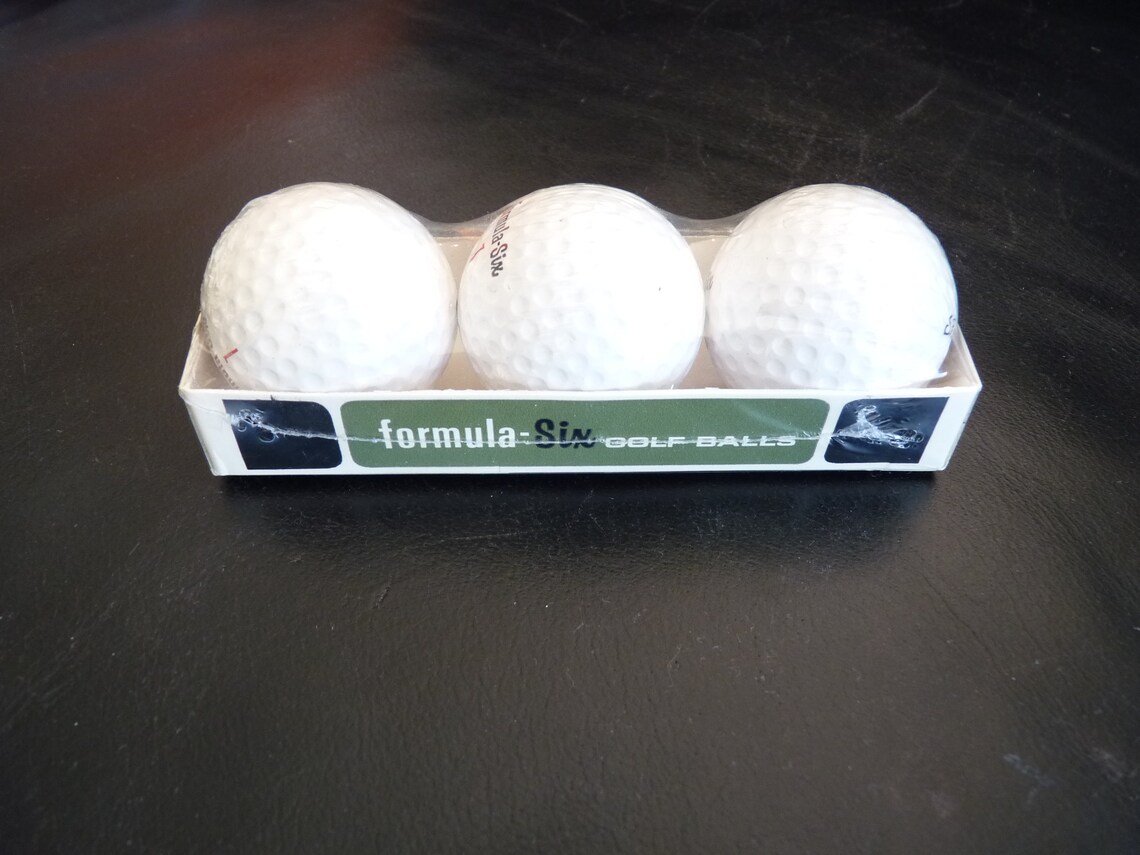 Vintage Sleeve golf Balls Shakespeare Formula Six Etsy