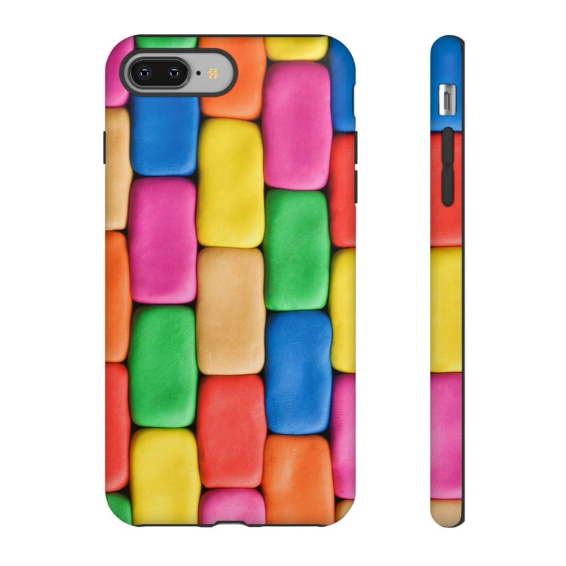 Rainbow Bricks Phone Case: Impact Resistant, Dual Layer image 5