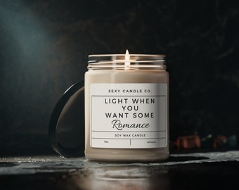 Romanze Duftkerze: 9oz Sojawachsmischung