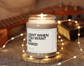 Würzig duftende Sojakerze, lustiges Geschenk für Ihn, 275 ml