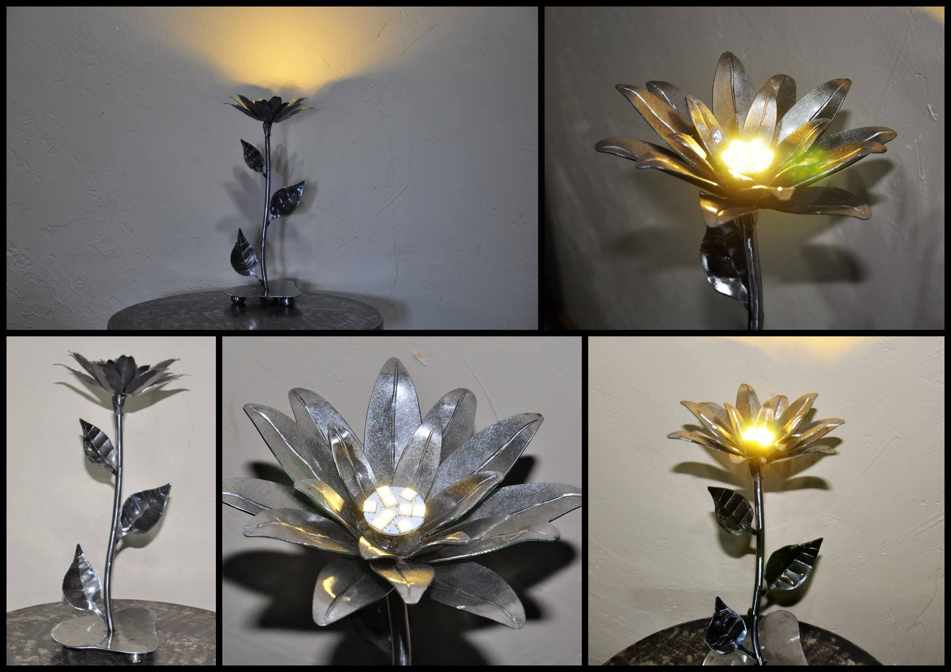 Lampe Fleur en Métal | Réf 02