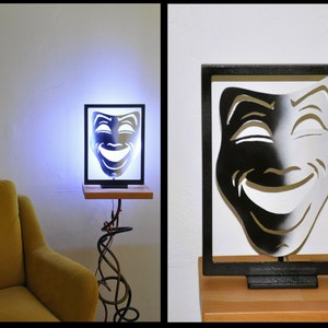 sfeerlamp, metalen verlichting, handgemaakt, tafellamp