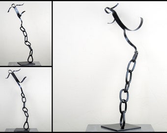 Metal character, metal sculpture, sculpture, contemporary sculpture, metal silhouette