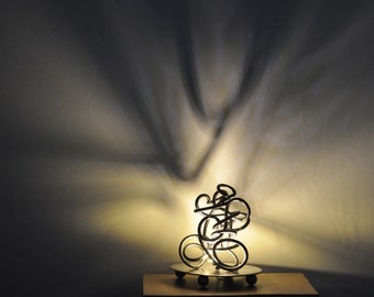 lighting, living room lamp, original lamp, handmade, unique piece, gift idea, decoration