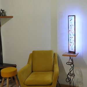 Original table lamp, multi-colored table lamp, mood lamp, handmade,