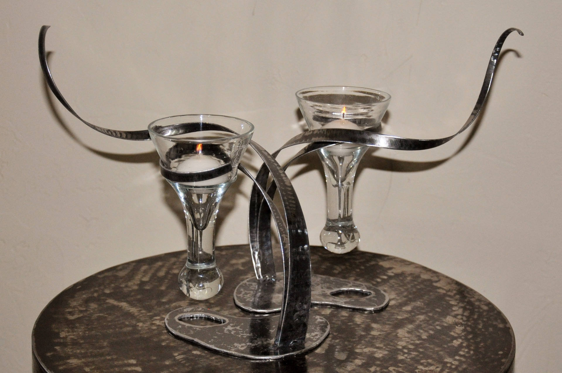 Photophore et Son Support en Fer Forgé | 19