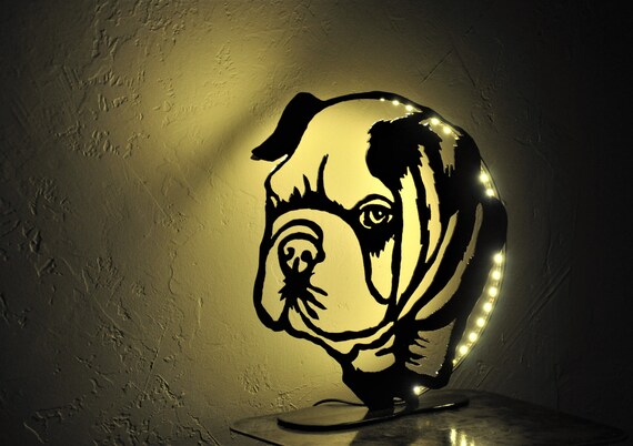 Lampe bouledogue, French Bulldog, bulldog déco, lampe déco 