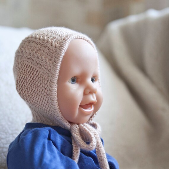 Cashmere baby hat socks set hand knitted Etsy