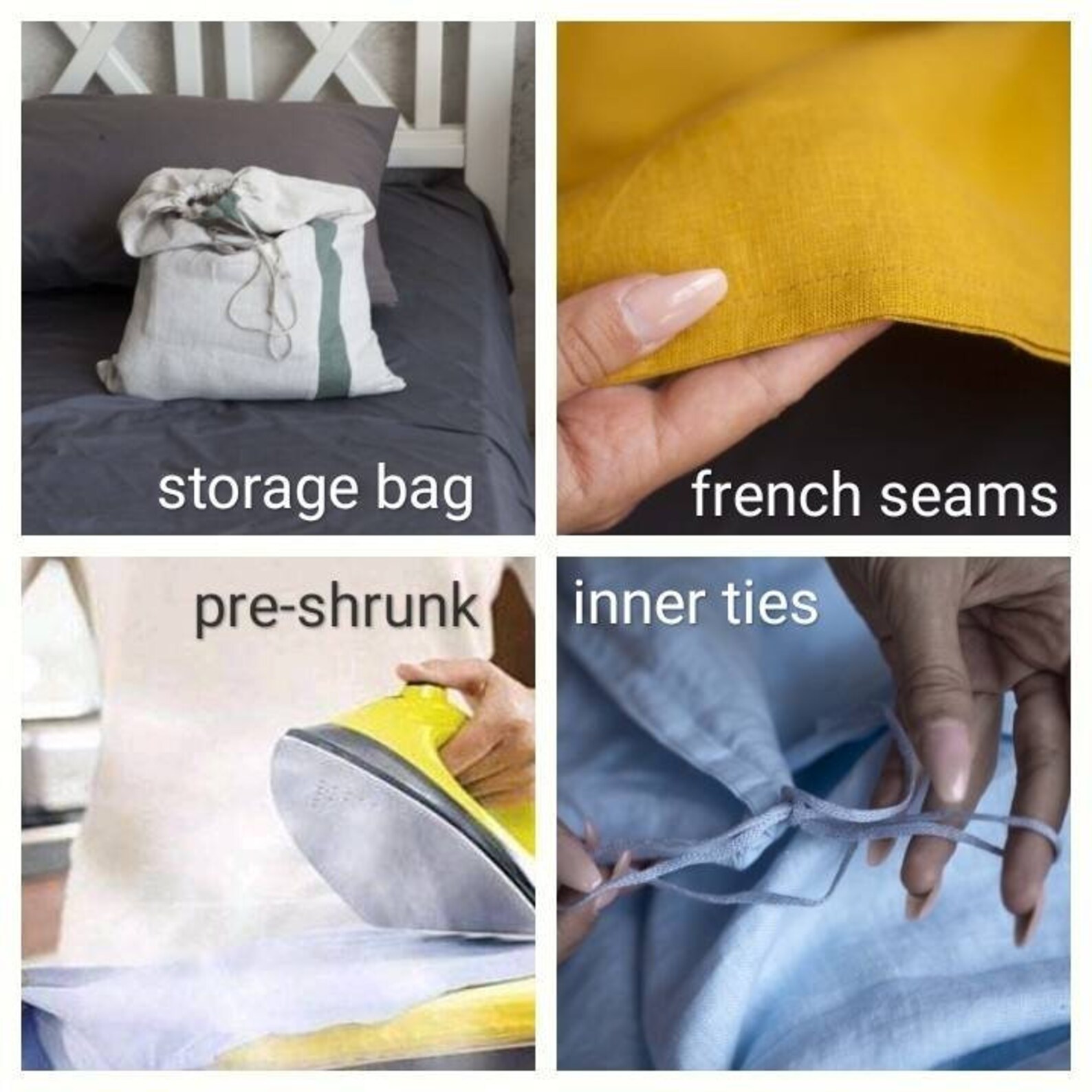 Linen Duvet Cover for Weighted Blankets and or Comforters Etsy