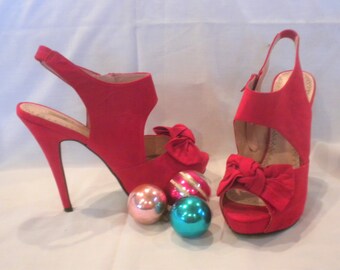 5 inch red heels
