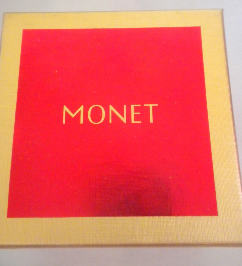 Art School Graduation, Birthday MONET Thinking of You Gold-tone Bow brooch Mothers Day Handcrafted Pottery Trinket Gift Box
