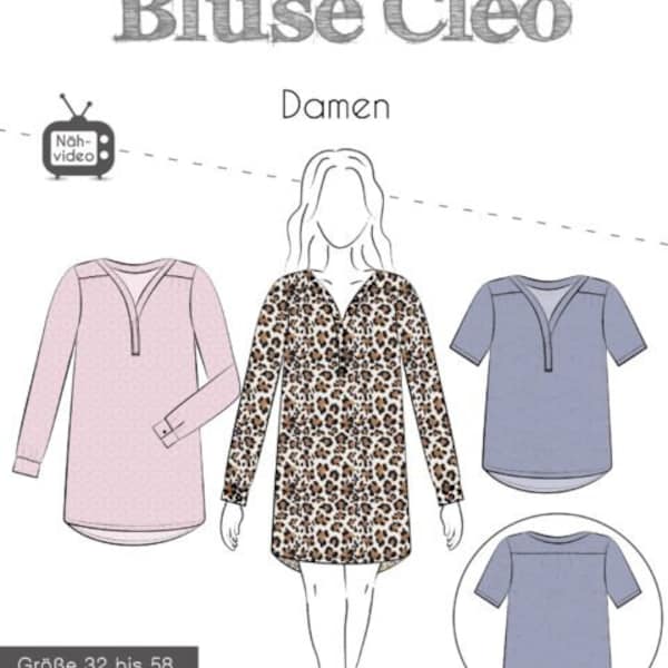 Papierschnittmuster Bluse "Cleo" Damen