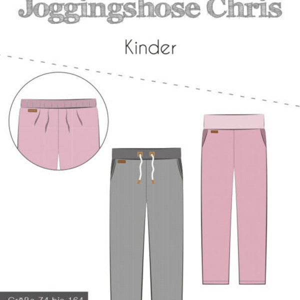 Papierschnittmuster Jogginghose "Chris" Kinder