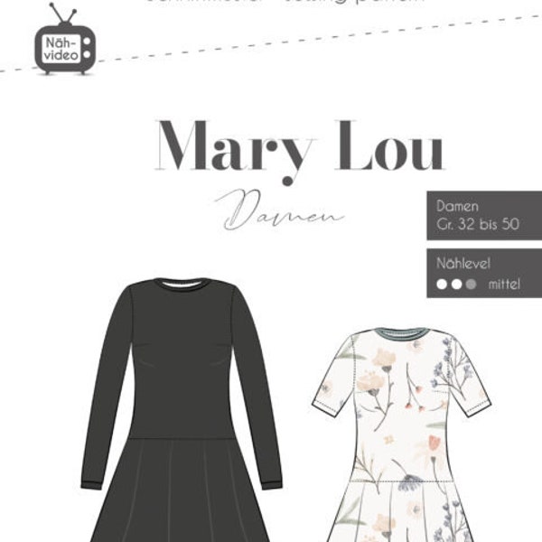 Papierschnittmuster Fadenkäfer "Mary Lou" Damen Kleid Drehkleid