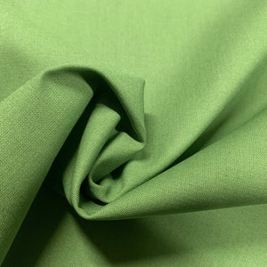Tessuto di cotone G'termann Long Island Uni Green Apple Green