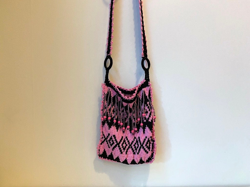 Travel Bag Crochet Backpack Shoulder Knitted Crossbody New