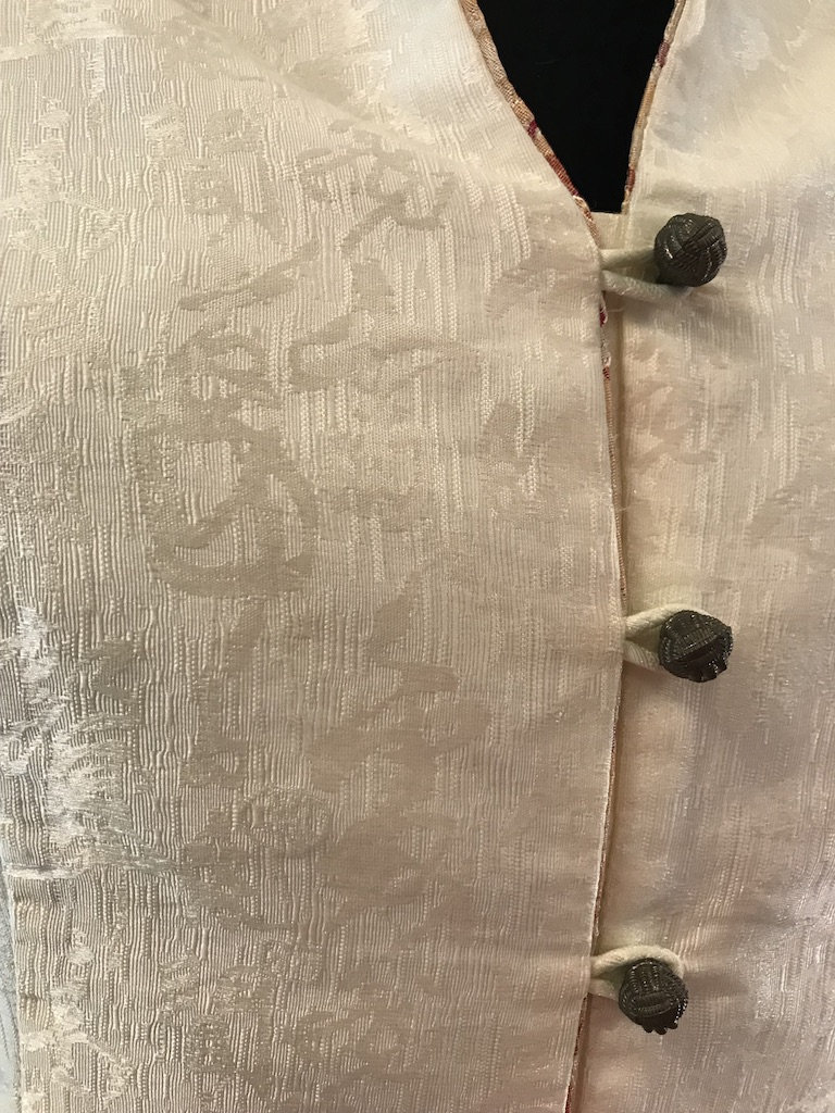 Chinoiserie Jacket White Metallic Cheongsam Jacket Oriental Etsy