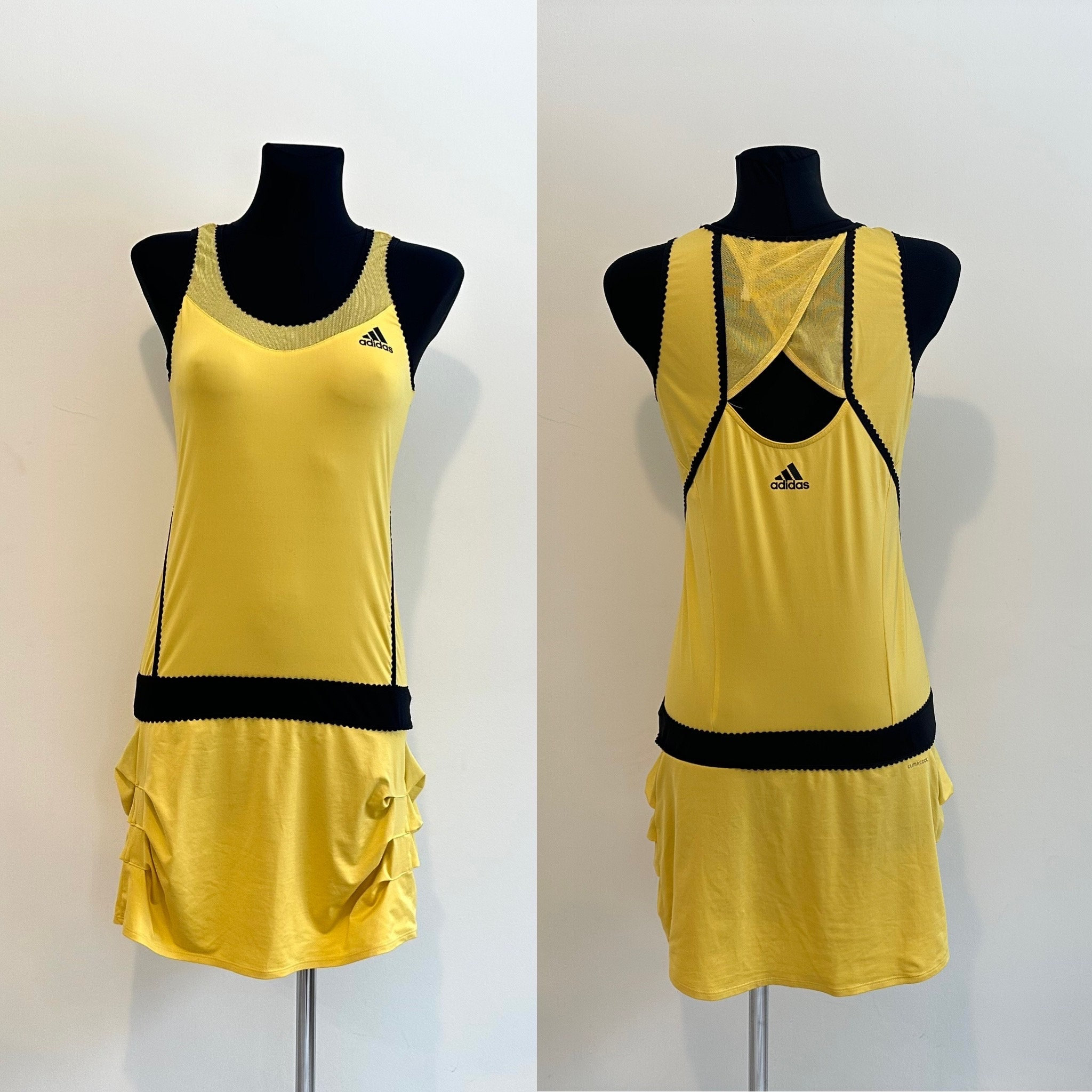 Få Foresee Repaste Yellow ADIDAS Women's Sport Dress Racerback Tennis Slip - Etsy