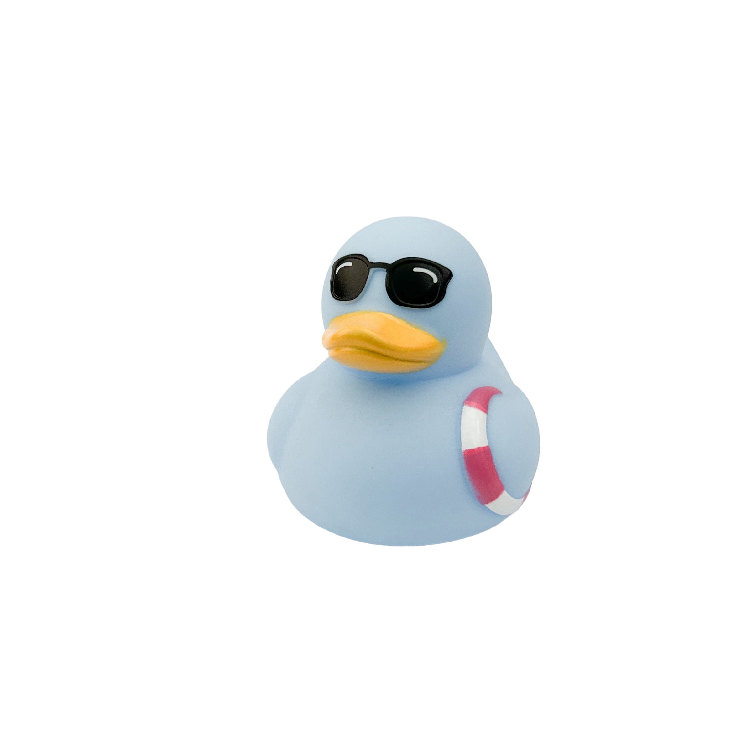 SALE - Light Blue Rubber Pool Floatie Sunglasses Duck Ducks - Summer Beach Float- Medium Individual