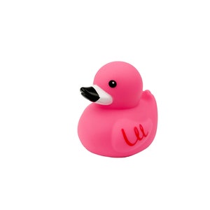 Hot Pink Flamingo Themed Rubber Duck Ducks - Summer Beach Bird Animal - Medium Individual