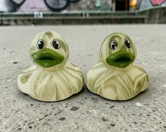 Money Themed Green Rubber Duck - Individual or Set Ducks