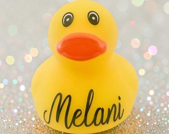 Patito de goma amarillo personalizado con nombre - Color personalizado - Individual - Been Ducked