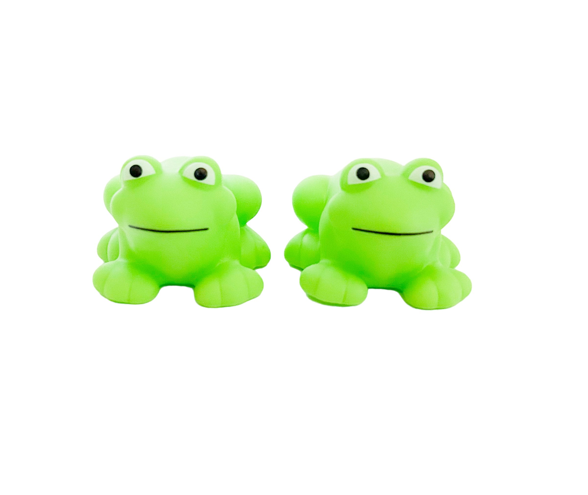 Adorable Green Frog Themed Rubber Duck Ducks Reptile Animal Outdoors  Individual or Pack of 2 