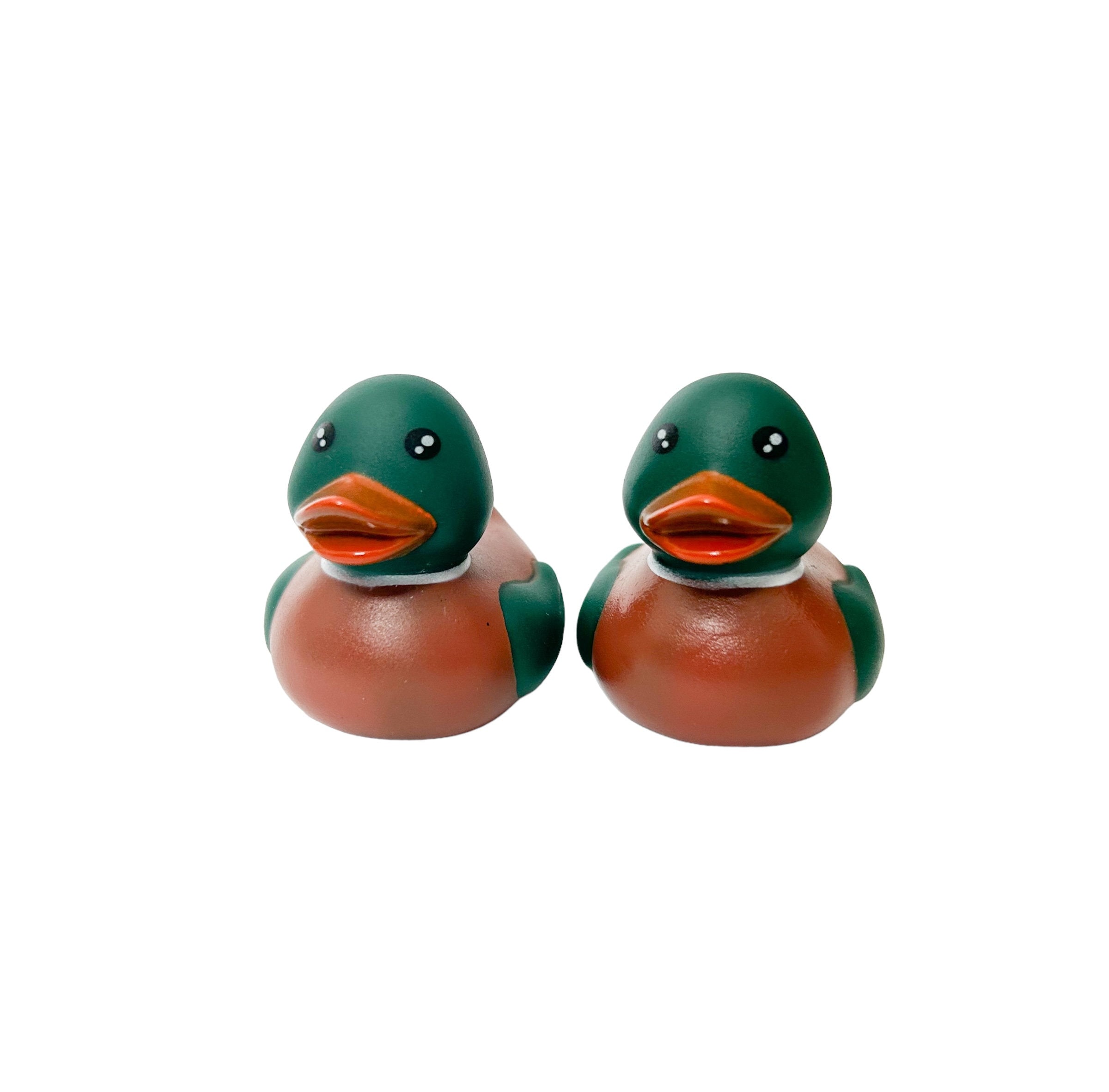 Duck Decoy Themed Brown Green Rubber Ducks Animal Mallard Individual or Pack of 2 Etsy