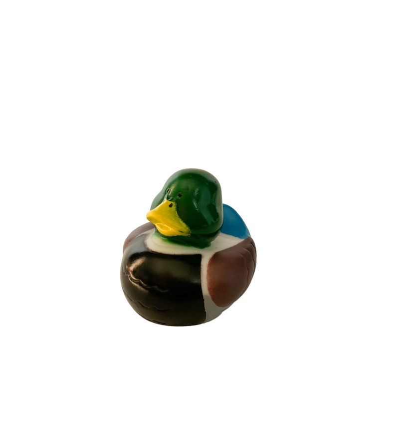 Duck Decoy Themed Multicolored Rubber Ducks - Individual or Set of 4 - Mallard Duck Hunting Bird 2